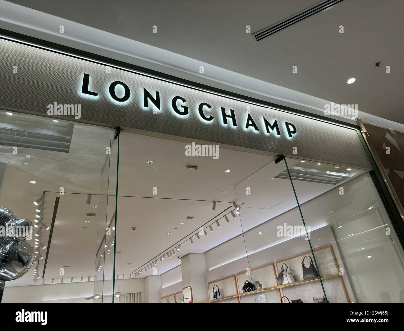 Bangkok, Thailand - Jan 2, 2024: Longchamp store. - Smartphone Captured Stock Image