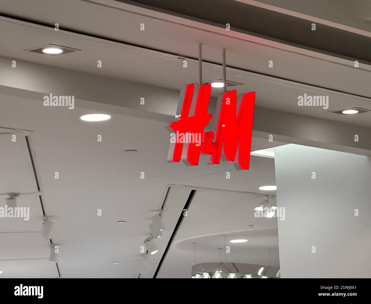 Hua Hin, Thailand - Jan 1 2024. H&M store. H&M is a Swedish multinational clothing retail company - Smartphone Captured Stock Image Hua Hin, Thailand - Jan 1 2024. H&M store. H&M is a Swedish multinational clothing retail company - Smartphone Captured Stock Image