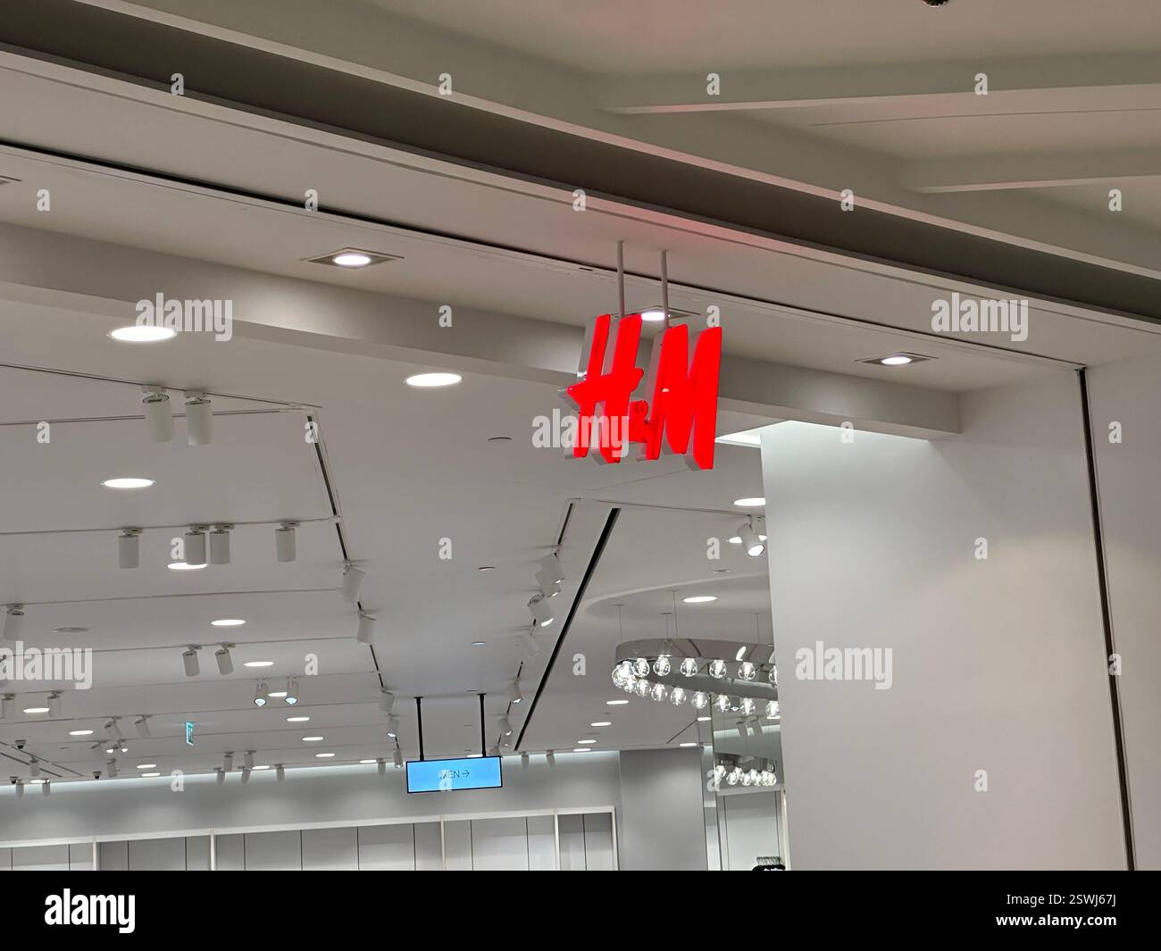 Hua Hin, Thailand - Jan 1 2024. H&M store. H&M is a Swedish multinational clothing retail company - Smartphone Captured Stock Image Hua Hin, Thailand - Jan 1 2024. H&M store. H&M is a Swedish multinational clothing retail company - Smartphone Captured Stock Image