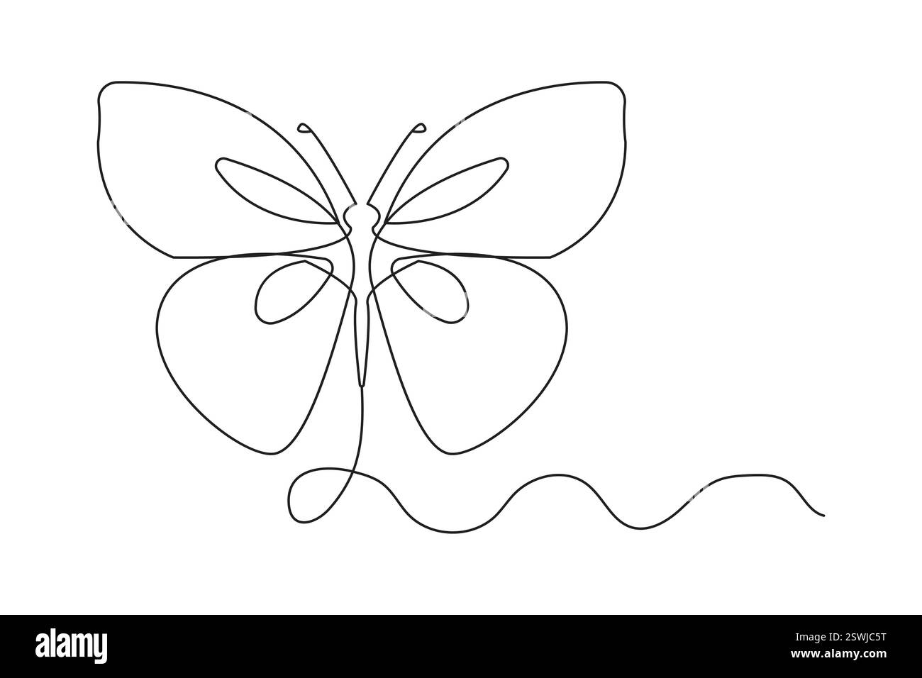 Abstract butterfly vector art isolated on white background Stock Vector ...