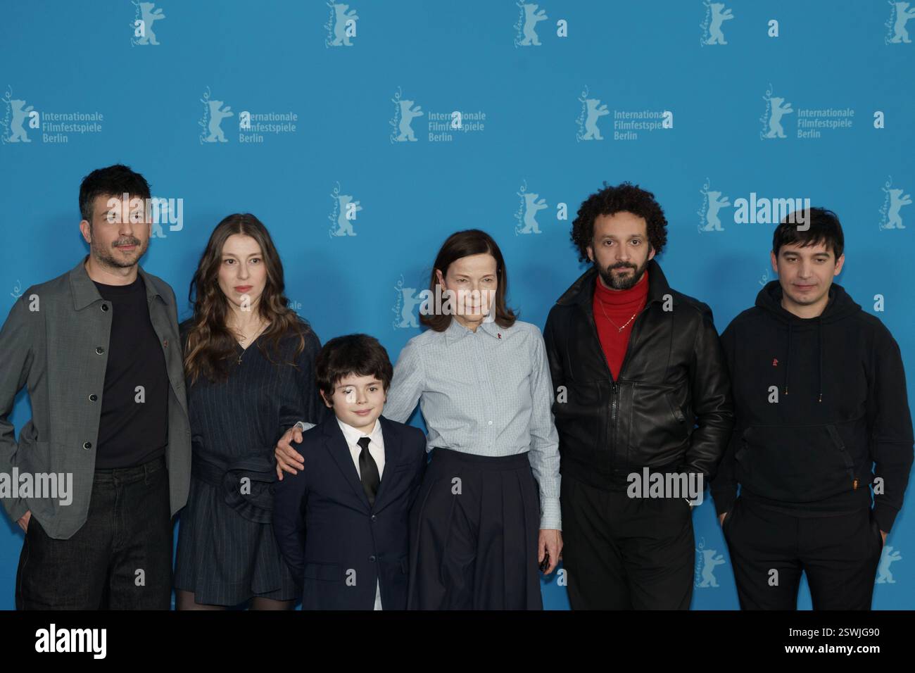 (L-R) French actor Adrien Barazzone, Luxembourgian actress Larisa Faber ...