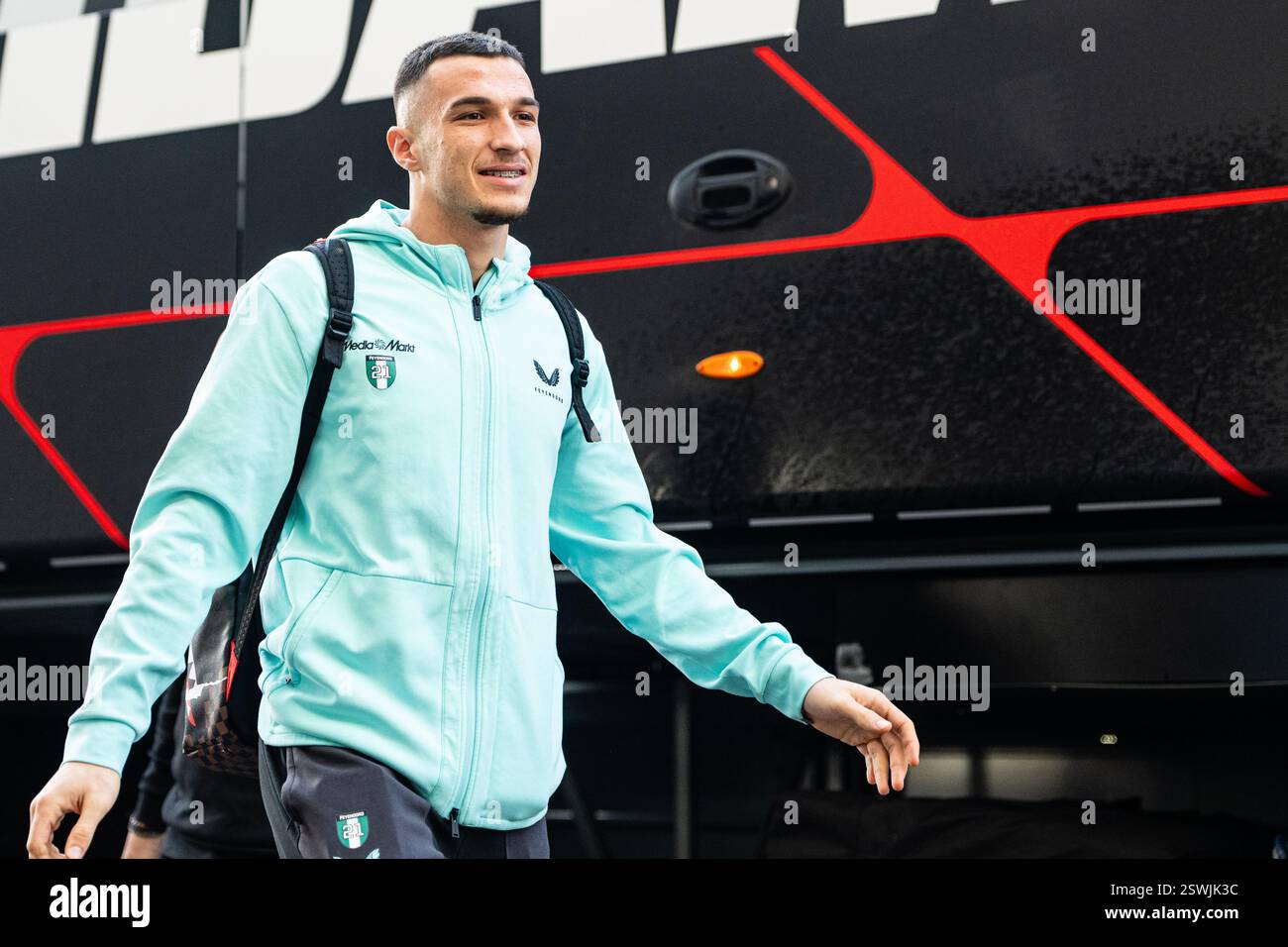 Eindhoven - Goalkeeper Plamen Andreev of Feyenoord during the seventeenth round of the Eredivisie season 2024/2025. The match is set between PSV and F Stock Photo