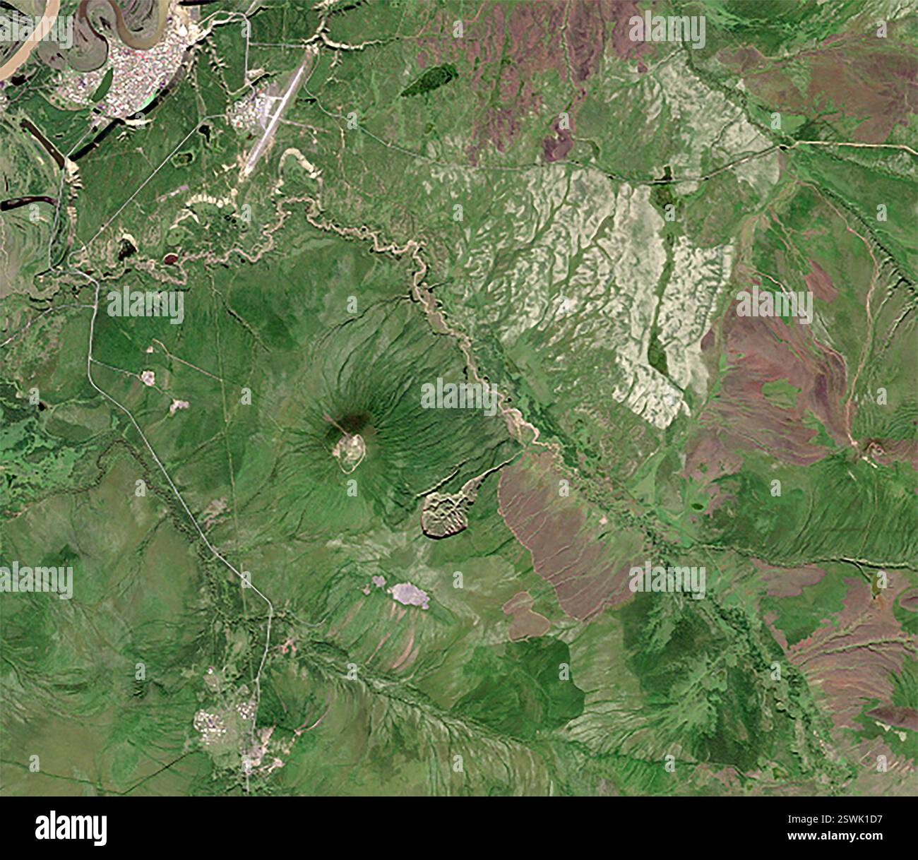Batagaika Crater, the largest permafrost crater in the world, has ...