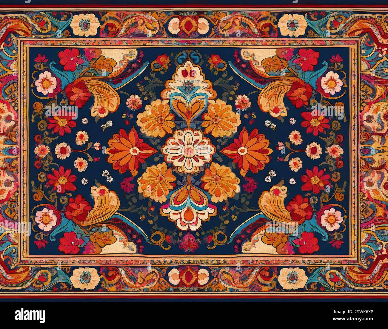 Vibrant floral patterns capture the essence of Nowruz celebrations and ...