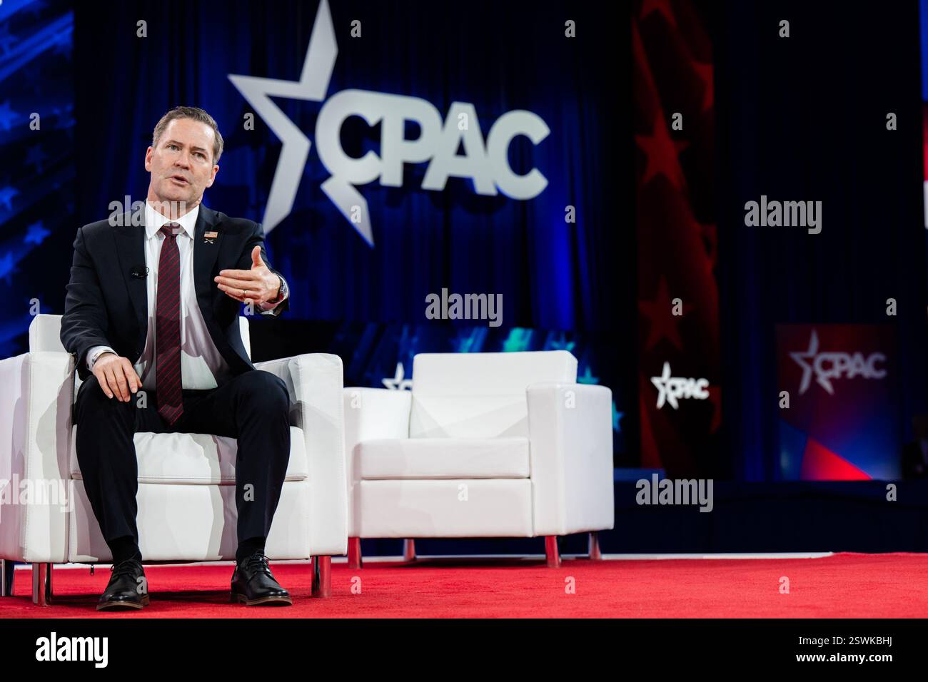 National Security Advisor of the United States Michael Waltz speaks at ...