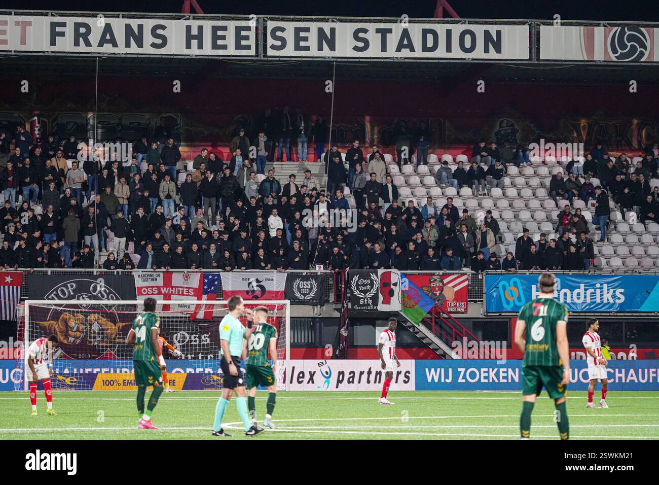 Frans Fans Oss, Netherlands. 21st Feb, 2025. OSS, NETHERLANDS - FEBRUARY 21: fans ...