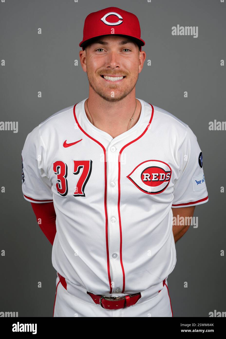 Stephenson Reds This is a 2025 photo of catcher Tyler Stephenson of the Cincinnati Reds ...