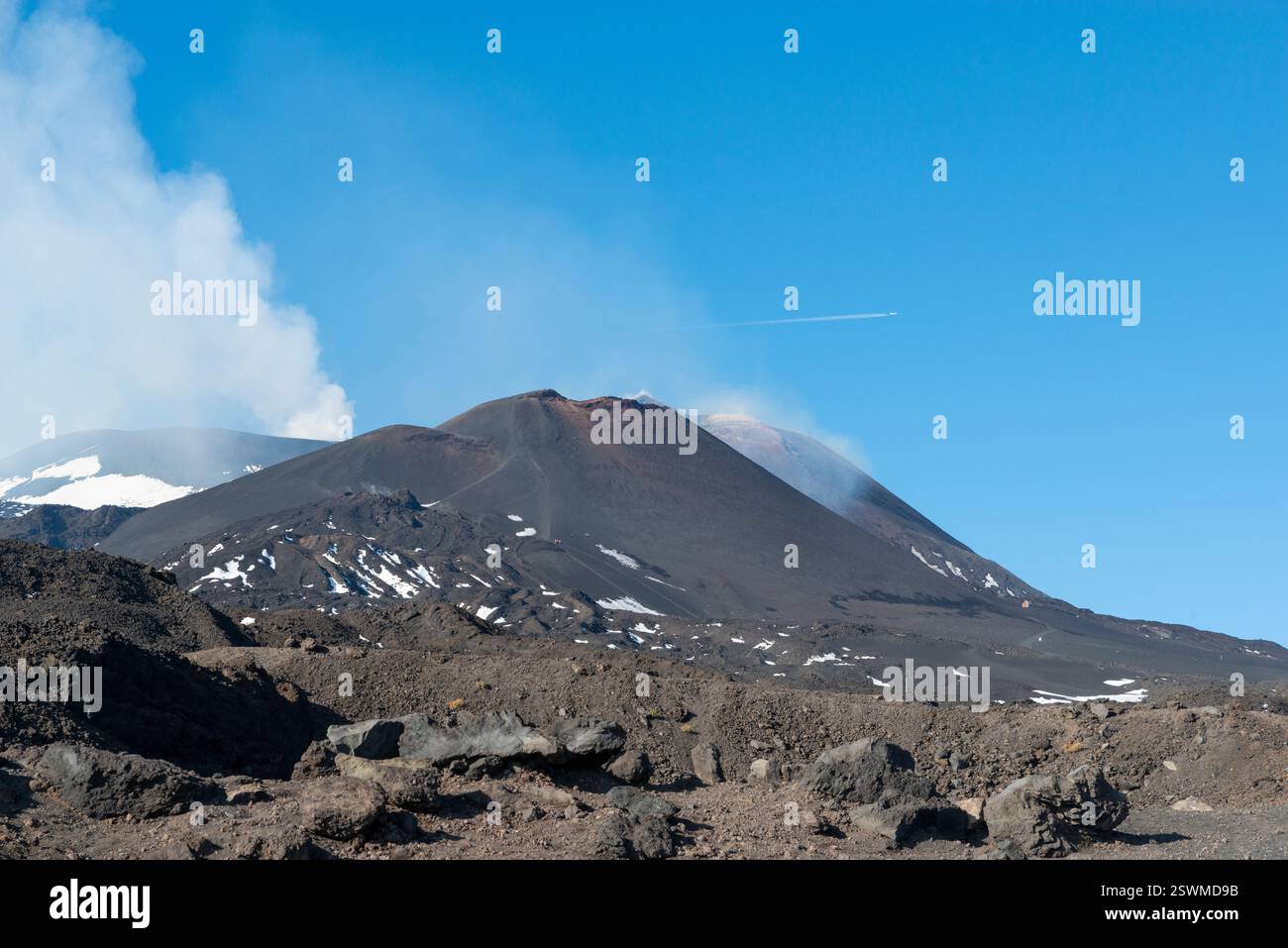 Visit volcano Etna over the top Stock Photo - Alamy