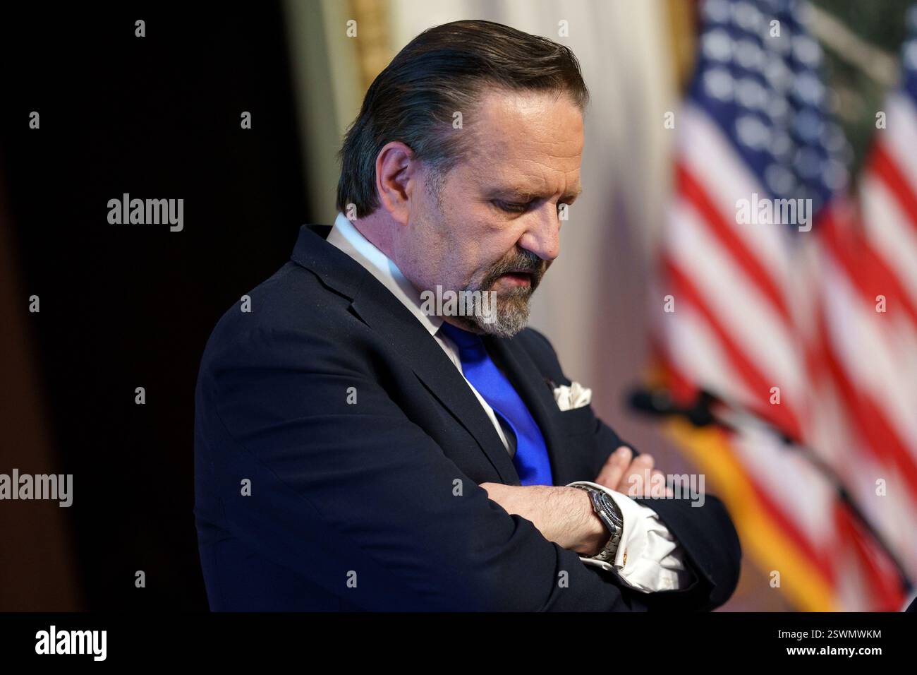 Sebastian Gorka Arrives For The Swearing In As Kash Patel As FBI Sebastian Gorka Arrives For The Swearing In As Kash Patel As Fbi Director In The Eisenhower Executive Office Building In Washington Dc Usa 21 February 2025 Epa Efewill Oliverpool 2SWMWKM