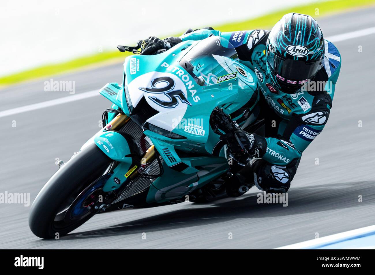 PHILLIP ISLAND, AUSTRALIA - FEBRUARY 22: Tarran Mackenzie (GBR) riding ...