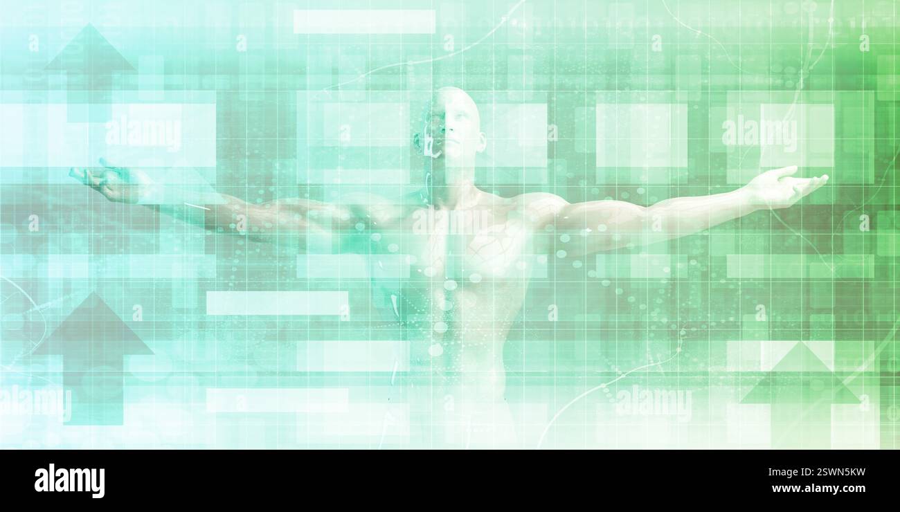 Emerging Technology Trends with Digital Solutions in Industry Stock Photo