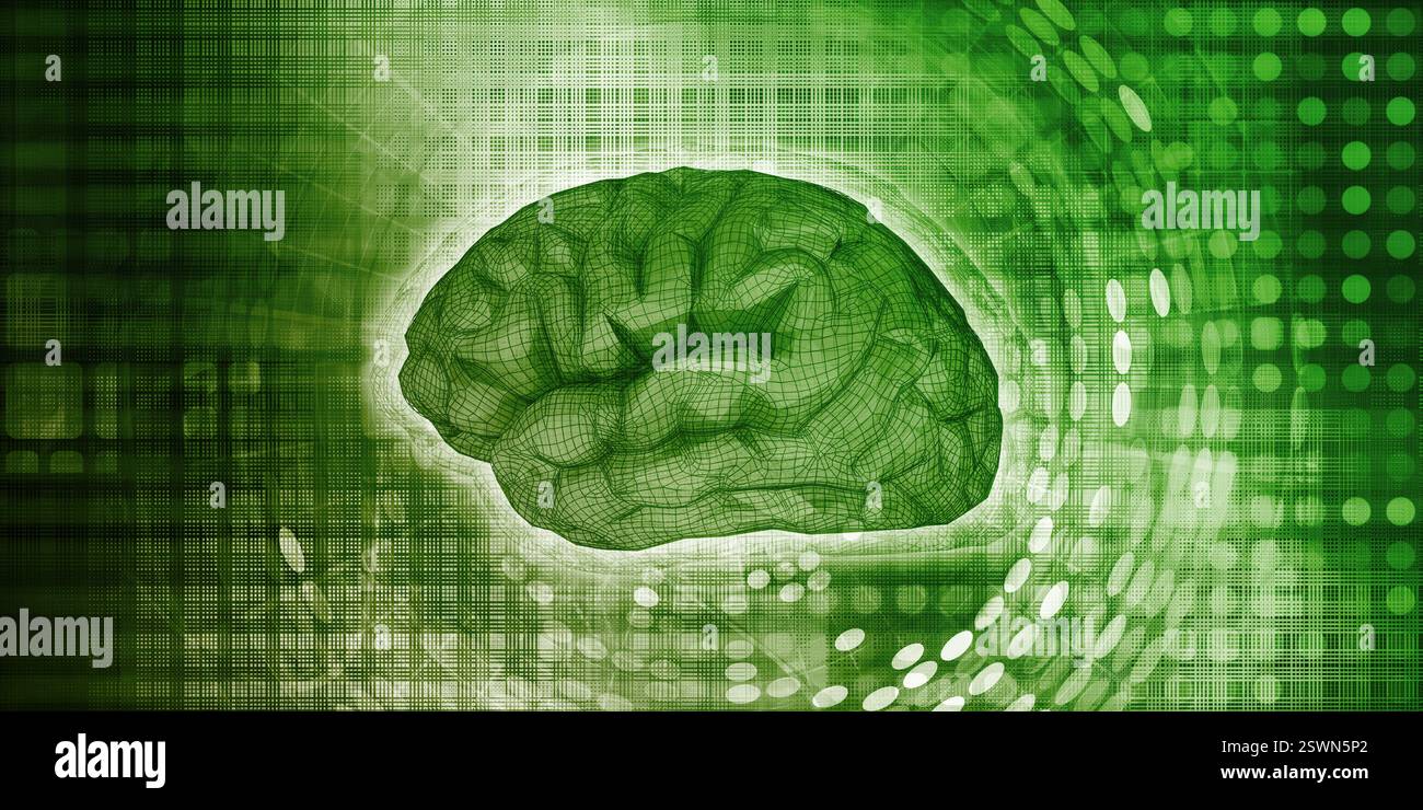 Futuristic Technology with Autonomous AI Brain Tech Stock Photo - Alamy