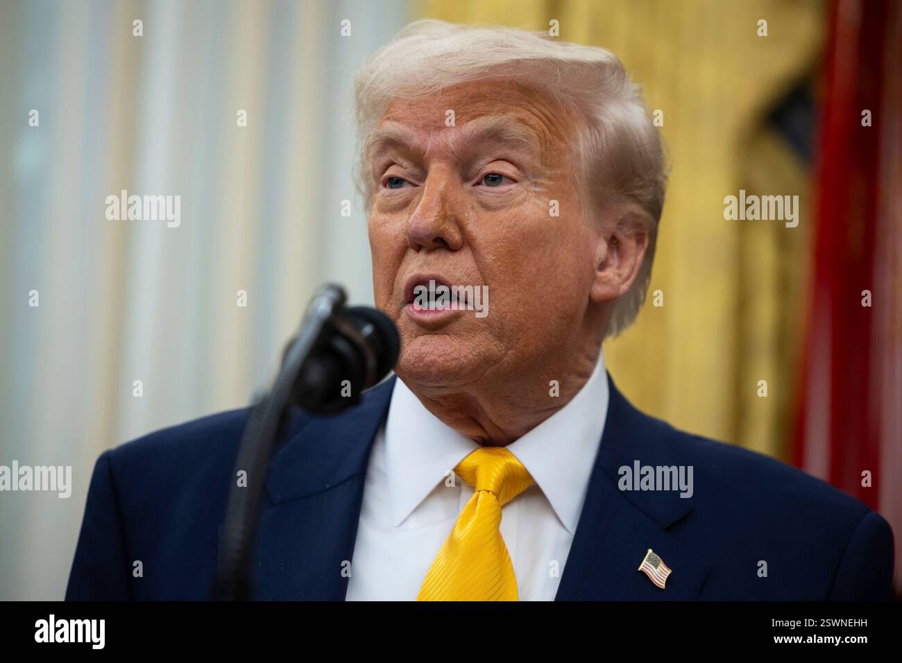 Washington, Vereinigte Staaten. 21st Feb, 2025. United States President ...