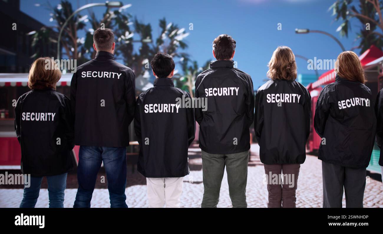 Security guard monitors group hi-res stock photography and images - Alamy