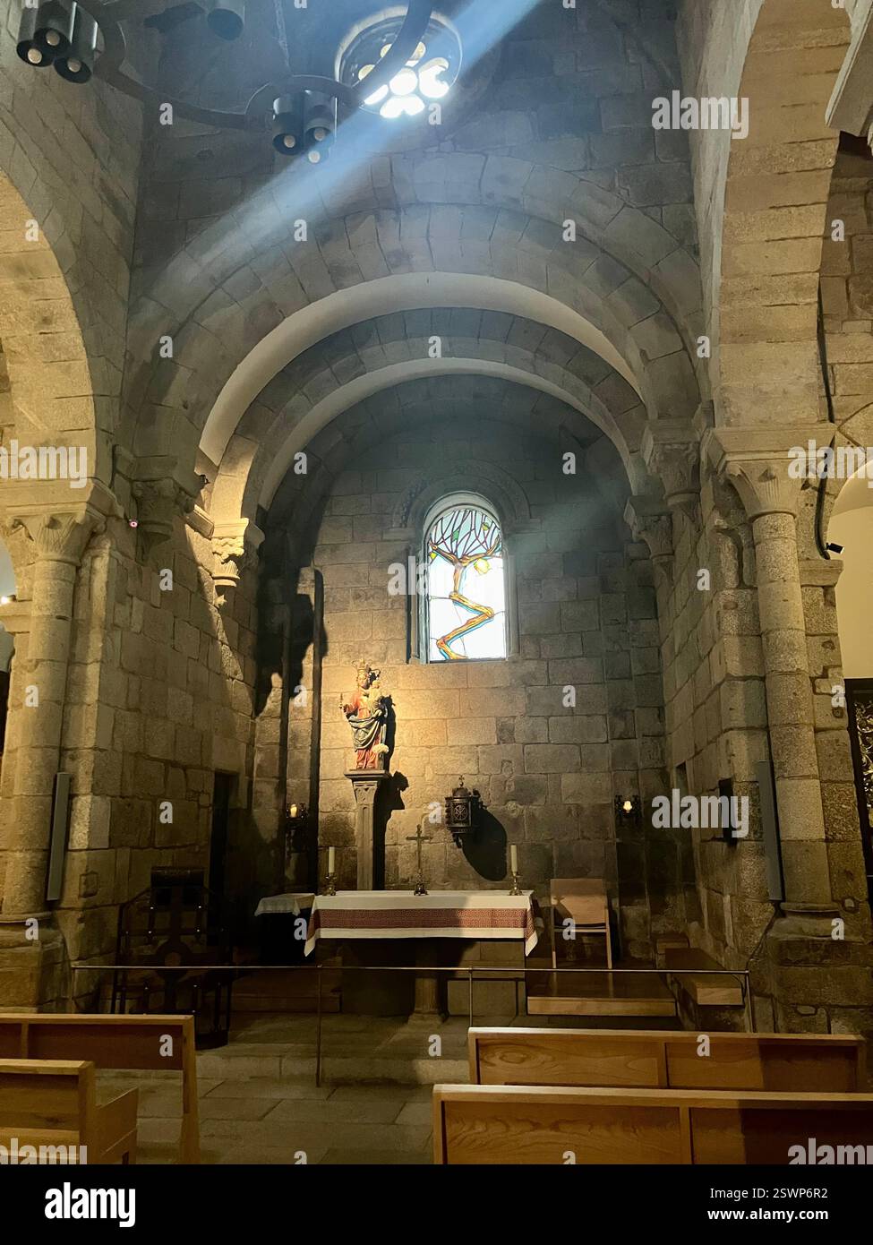 Capilla de Santa María la Antigua de la Corticela, Catedral de Santiago de Compostela, Galicia, Spain - Smartphone Captured Stock Image