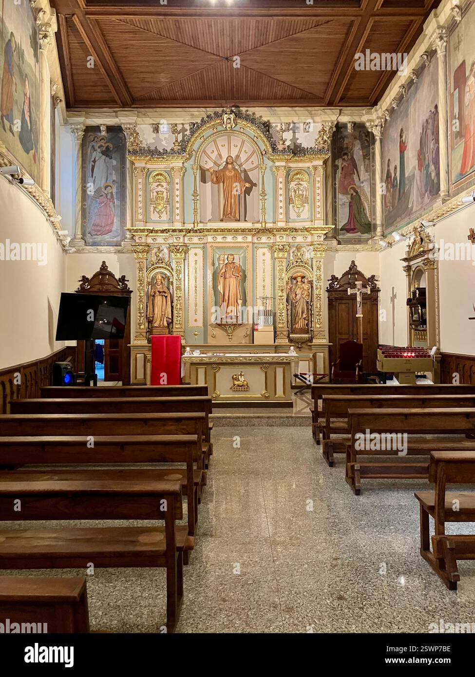 Pilgrim’s Office Chapel, Santiago de Compostela where English Mass is Said - Smartphone Captured Stock Image