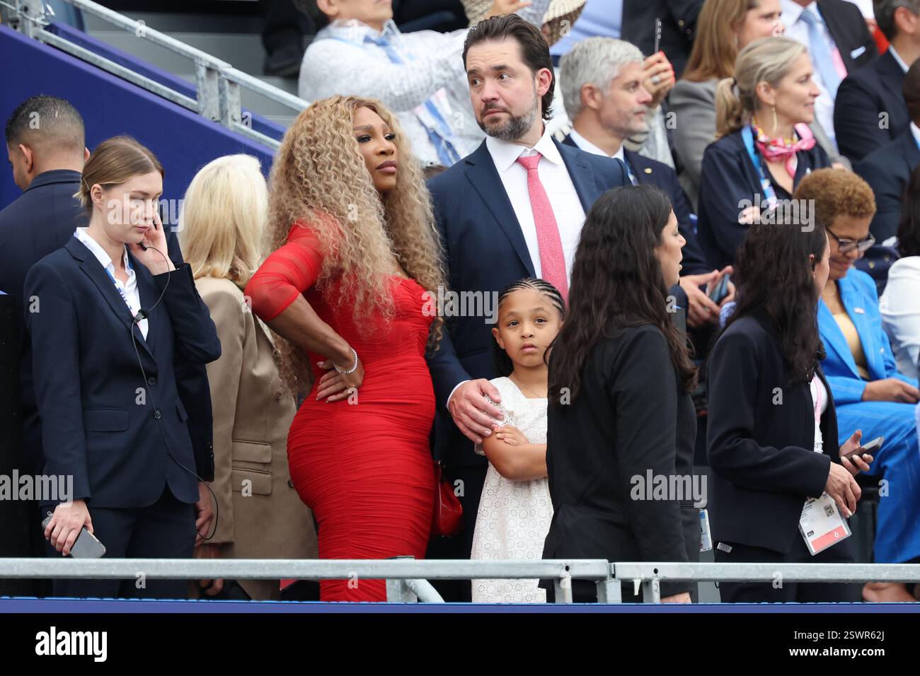 July 26th, 2024 Paris, France Serena Williams, her husband Alexis