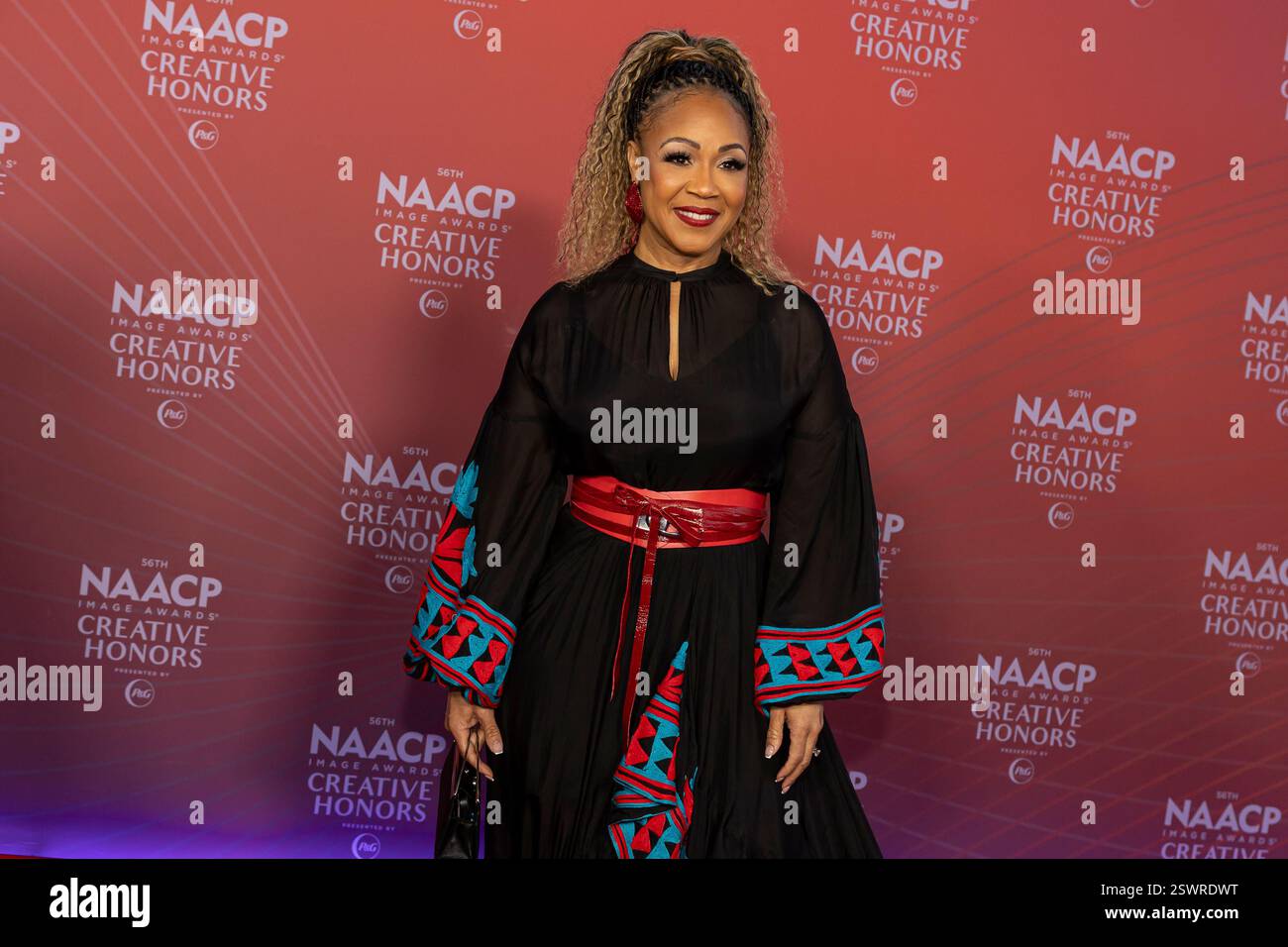 Erica Campbell attends the arrivals of the “56th NAACP Image Awards ...