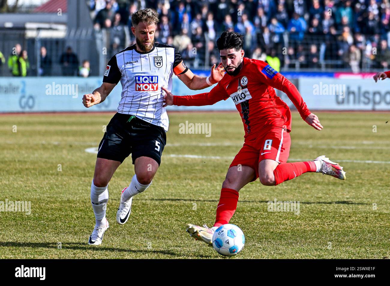 22.02.2025, Donaustadion, Ulm, GER, 2. BL, SSV Ulm 1846 vs SV ...