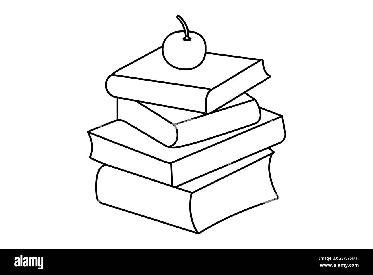 Open book continuous one line drawing and simple vector design Stock ...
