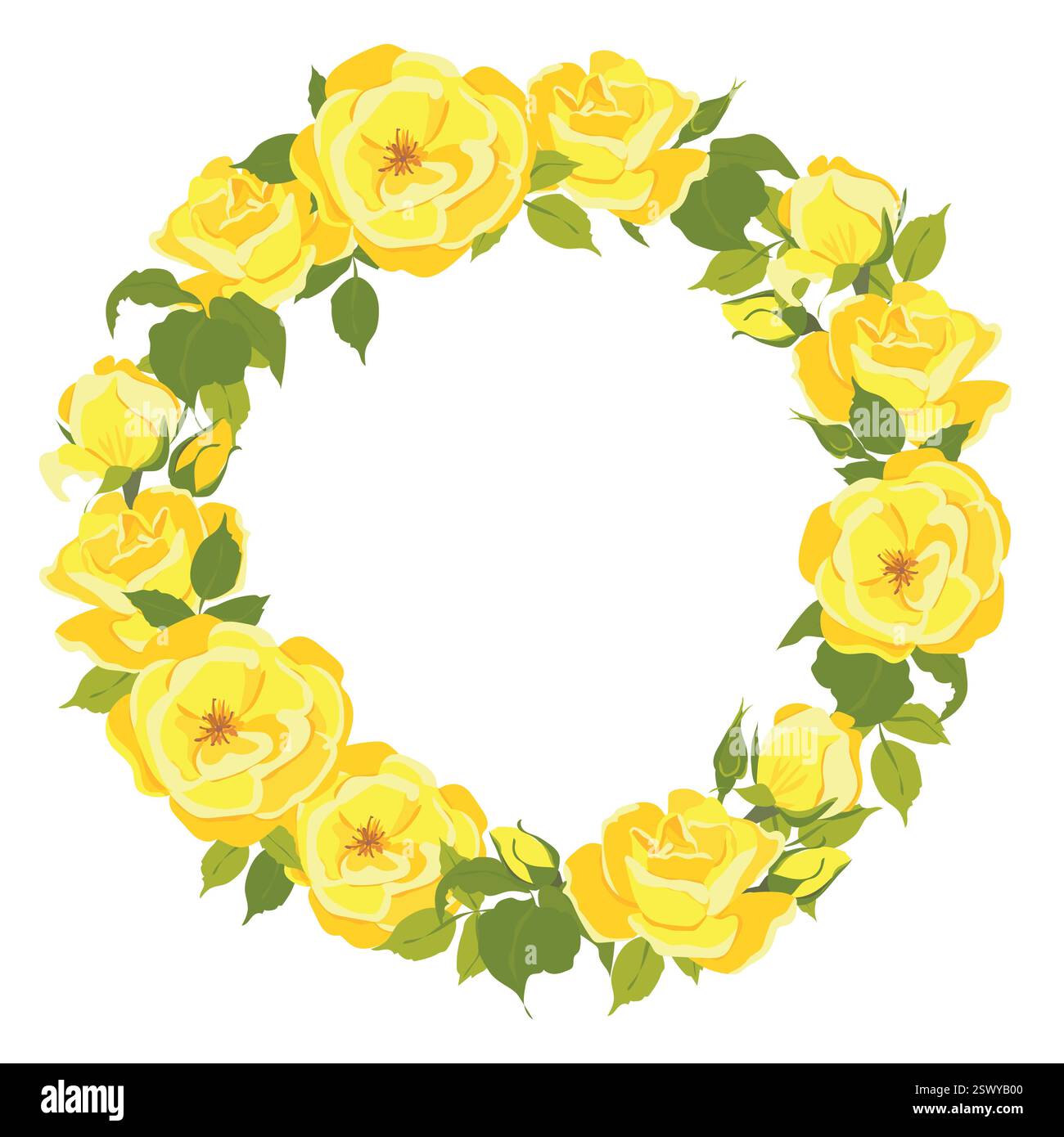 Yellow Rose Border Clip Art Free