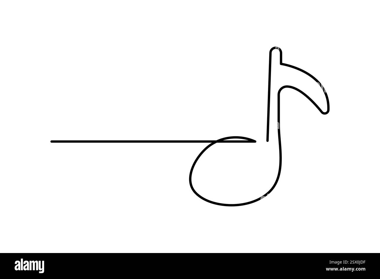Music icon one line drawing of minimalist vector icon with black and ...