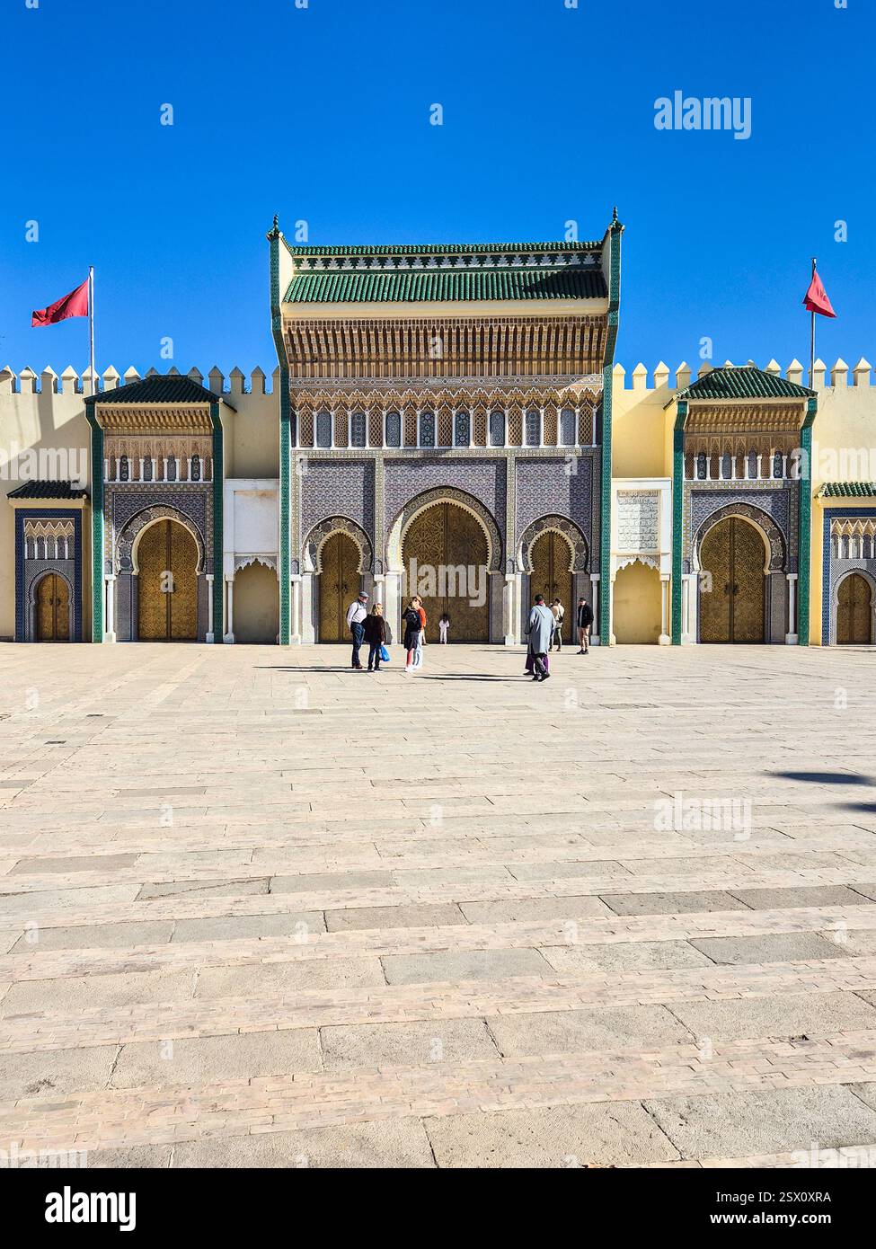 Morocco, Fes, Royal Palace, Jdid Dar El Makhzen Stock Photo - Alamy