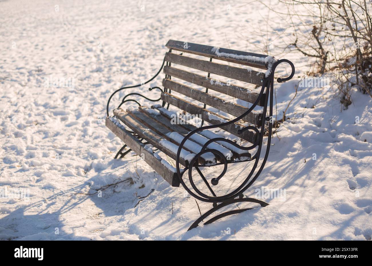 Fine snow texture, winter background Stock Photo