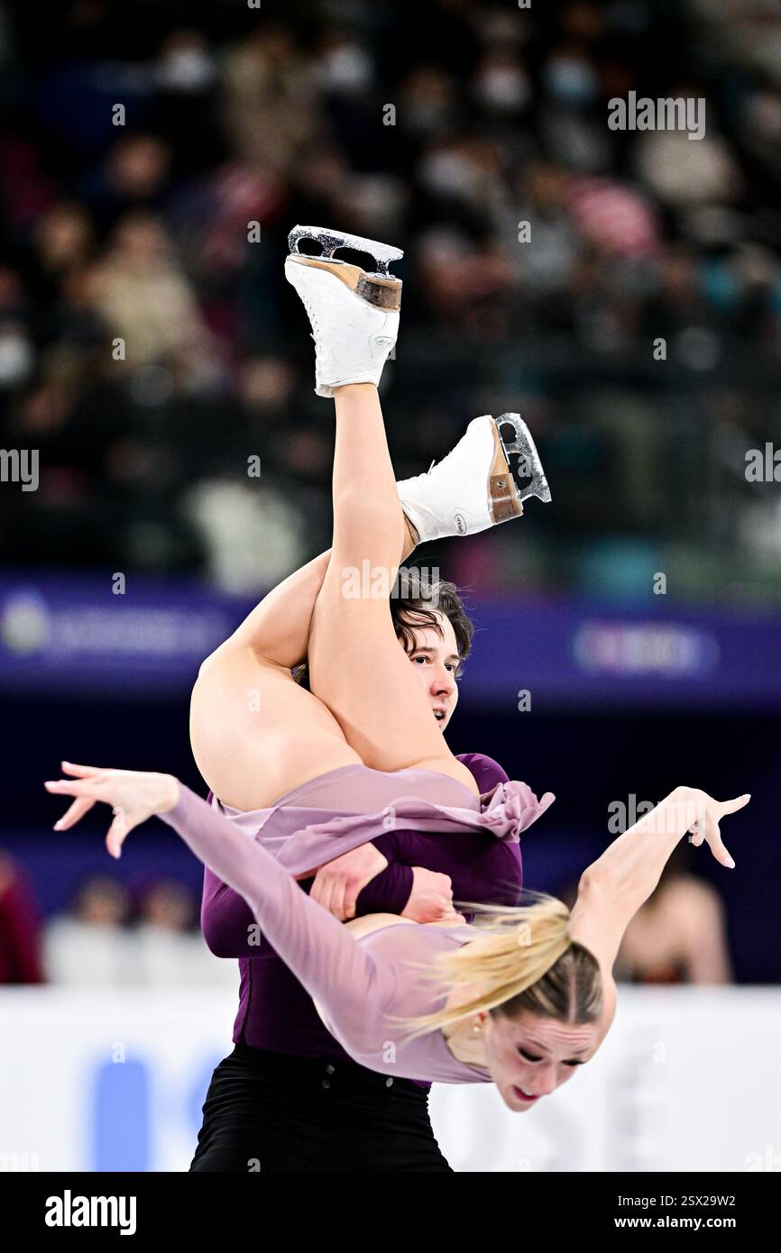 Emilea ZINGAS & Vadym KOLESNIK (USA), during Ice Dance Free Dance, at ...