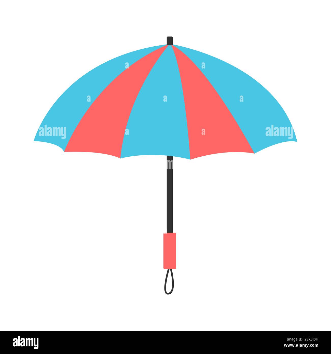 Colorful umbrella on white background. Vector illustration Stock Vector ...