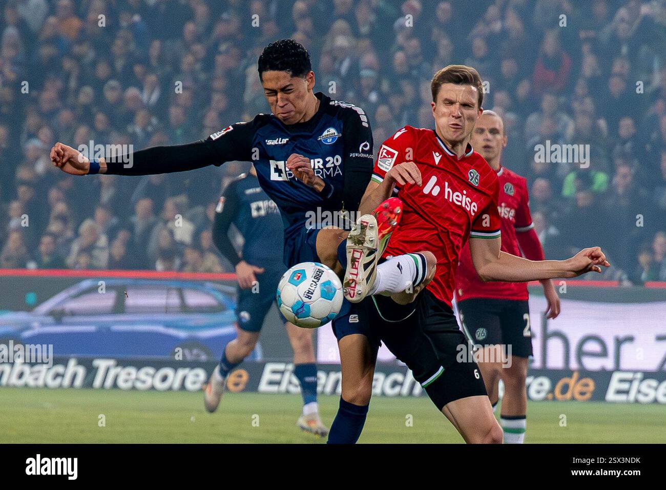 Hanover, Germany. 22nd Feb, 2025. Soccer, Bundesliga 2, Hannover 96 ...