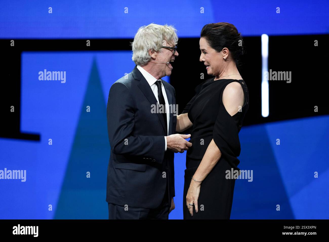 International jury president Todd Haynes, left, alongside Host Desiree ...