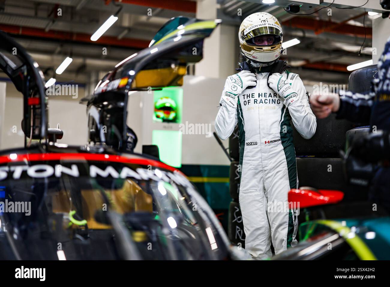DE ANGELIS Roman (can), Aston Martin THOR Team, Aston Martin Valkyrie #009, Hypercar, portrait during the Prologue of the 2025 FIA World Endurance Championship, from February 21 to 22, 2025 on the Losail International Circuit in Lusail, Qatar Stock Photo