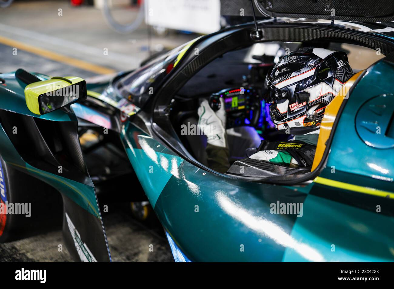 GAMBLE Tom (gbr), Aston Martin THOR Team, Aston Martin Valkyrie #007, Hypercar, portrait during the Prologue of the 2025 FIA World Endurance Championship, from February 21 to 22, 2025 on the Losail International Circuit in Lusail, Qatar Stock Photo