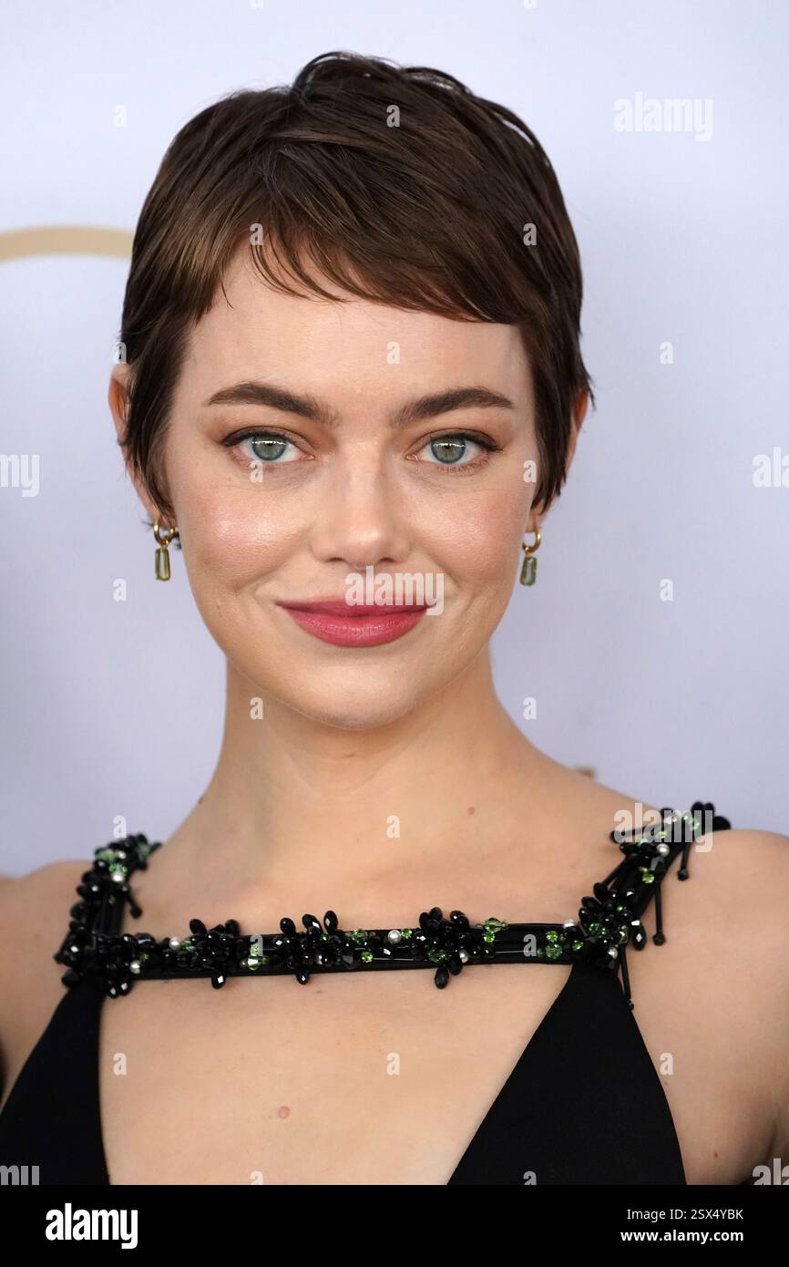 Emma Stone arrives at the Film Independent Spirit Awards on Saturday ...