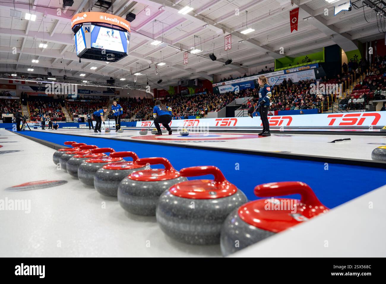 Team Nova Scotia plays Alberta in the quarter finals during Scotties Tournament of Hearts action