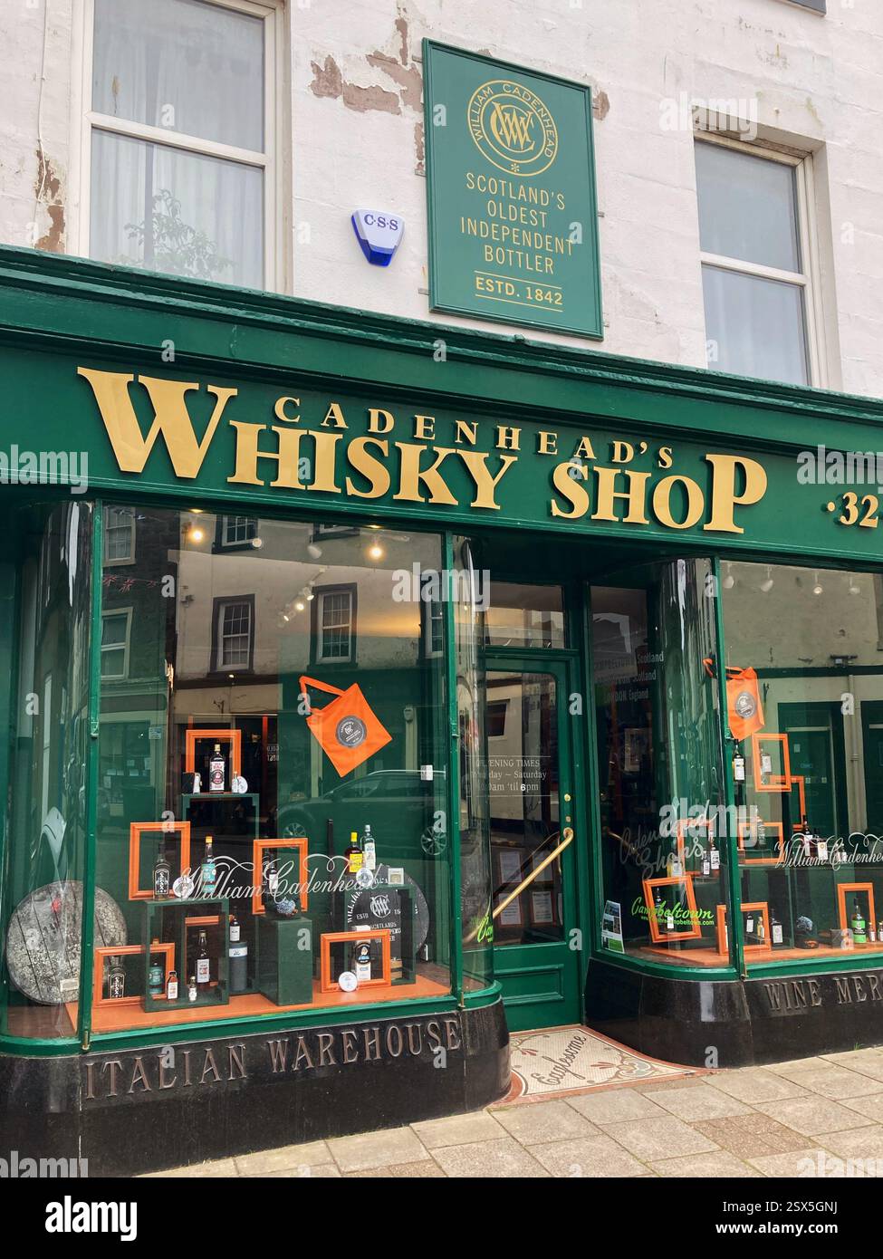 Cadenhead's Whisky Shop, Campbeltown,  Argyll and Bute, Scotland - Smartphone Captured Stock Image