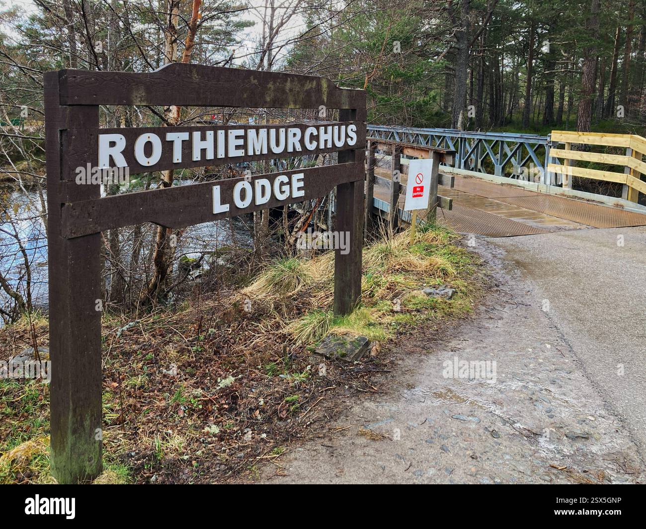 Rothiemurchus Lodge, Aviemore, Scotland - Smartphone Captured Stock Image