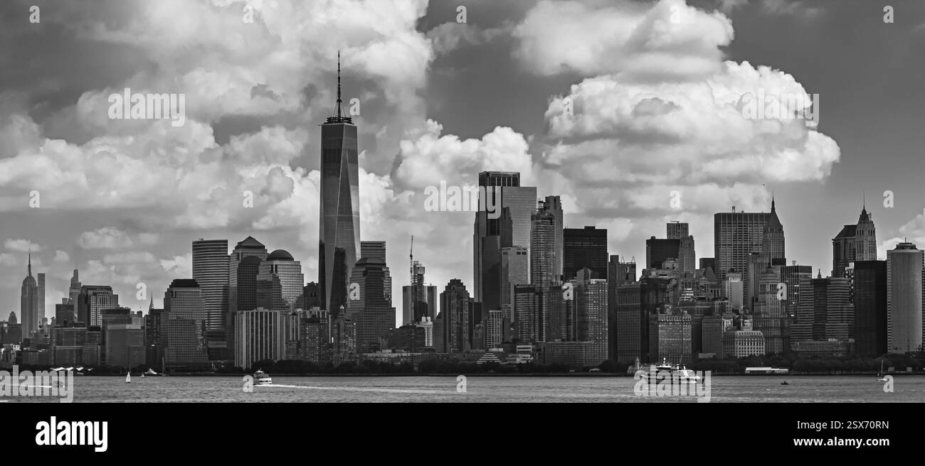 Beautiful Manhattan Skyline Stock Photo