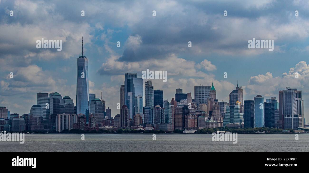 Beautiful Manhattan Skyline Stock Photo