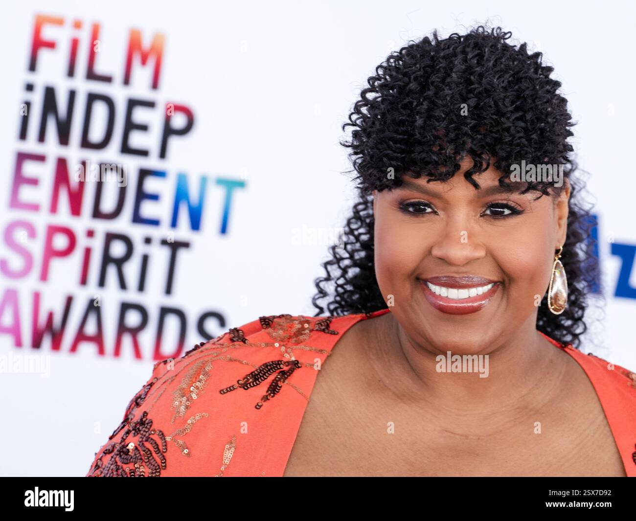 Natasha Rothwell walking on the red carpet at the 2025 Film Independent ...