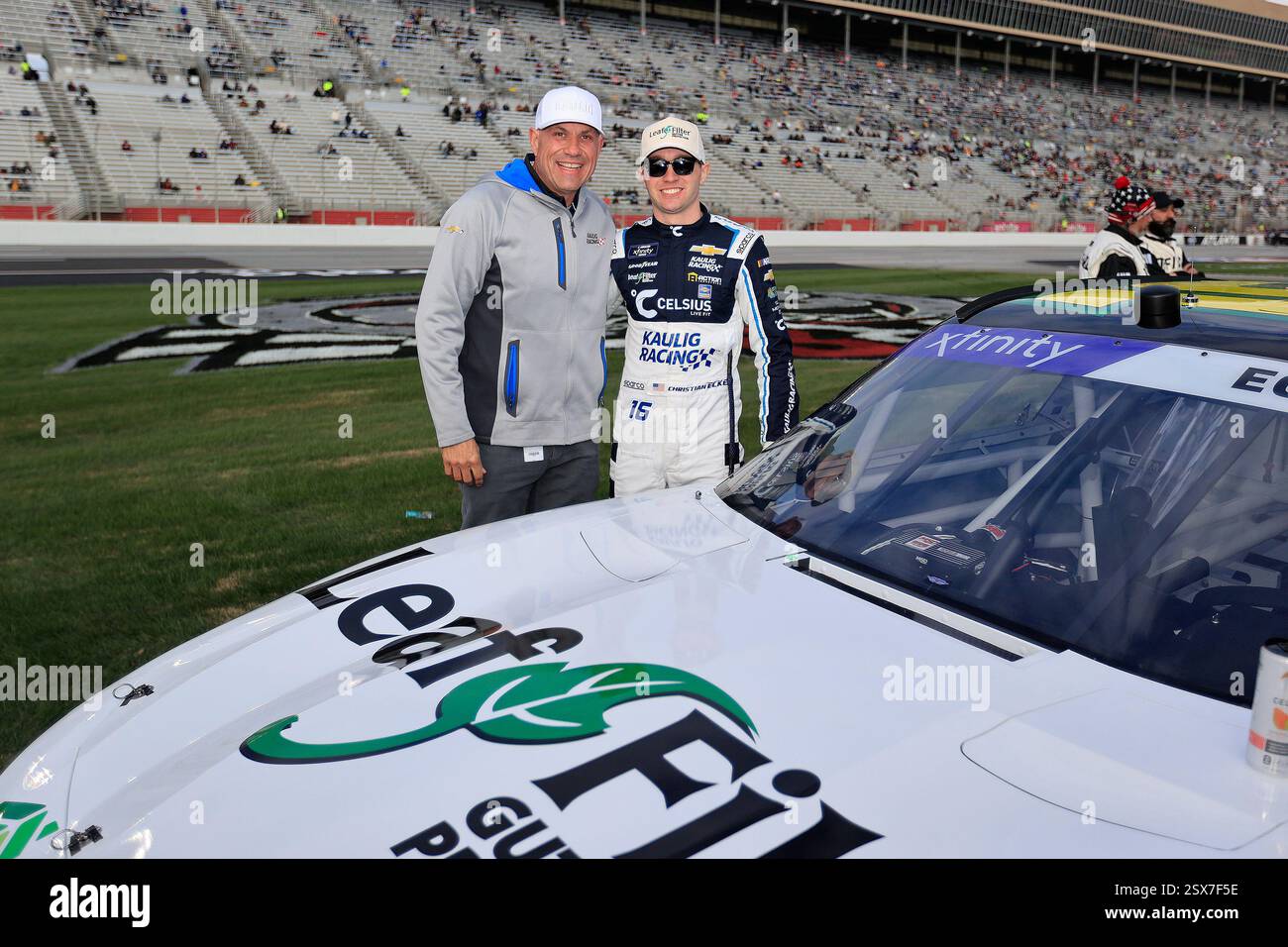 HAMPTON, GA - FEBRUARY 22: Chris Rice and Christian Eckes pose by the ...