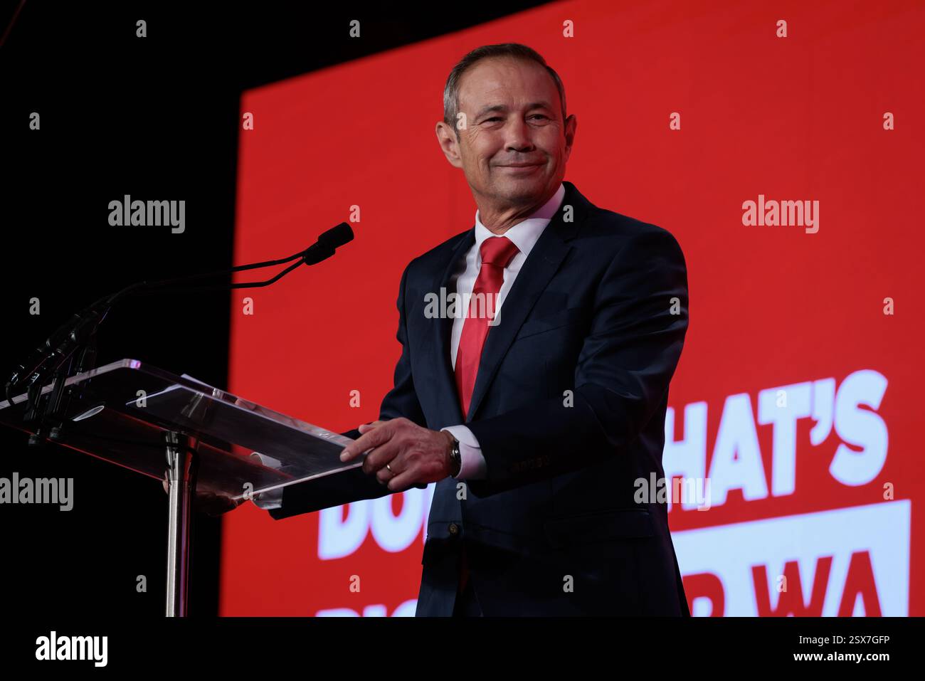 Western Australia Premier, Roger Cook speaks during the WA Labor’s 2025 ...