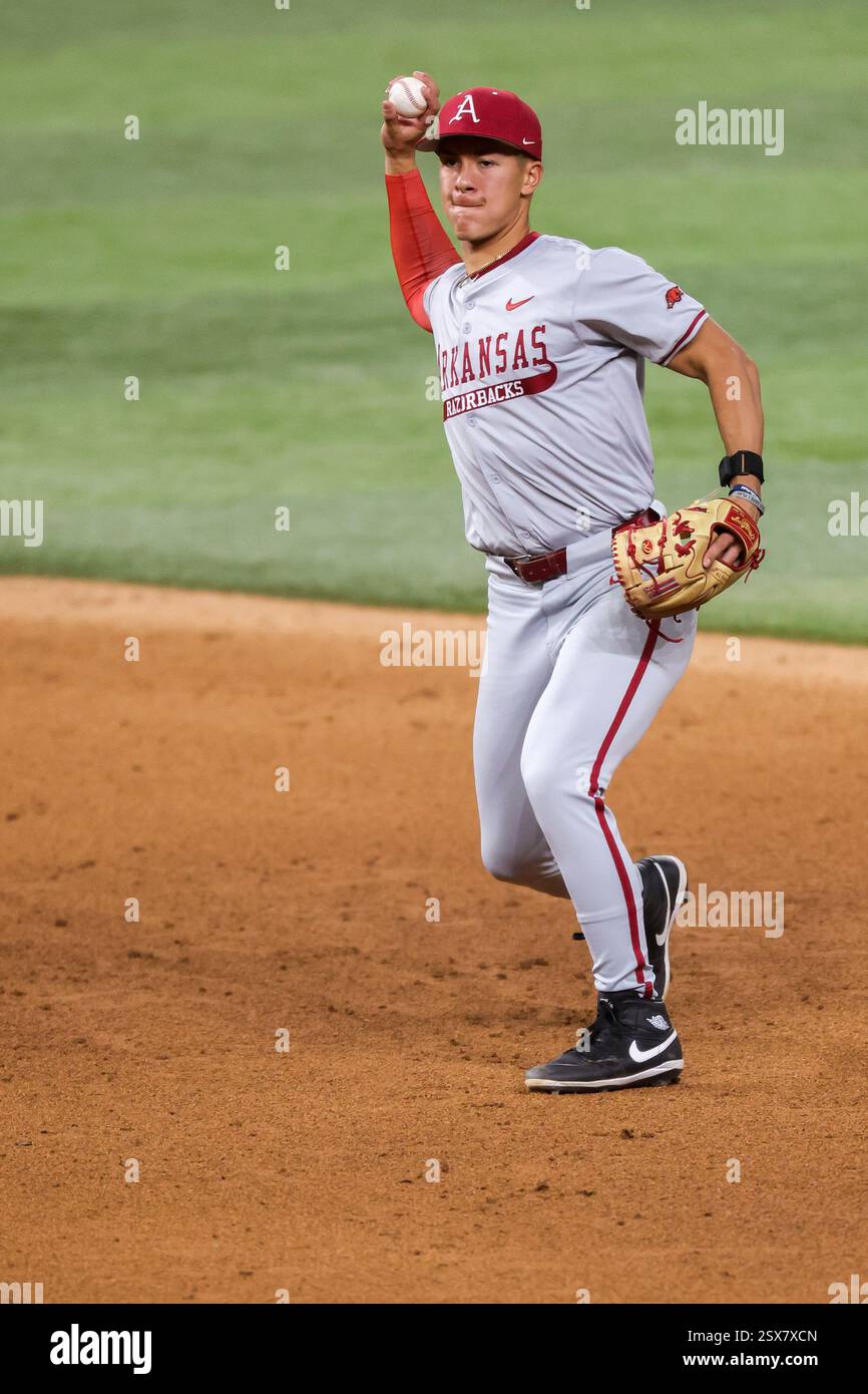 Carter Richey Baseball February 22, 2025: .Arkansas defeated TCU 2-1 in the Amegy Bank College ...
