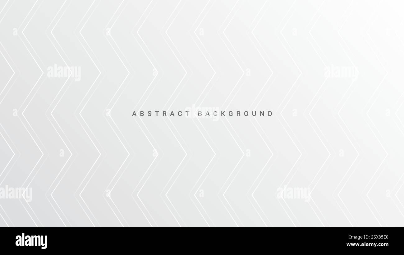 white abstract background with zigzag lines Stock Vector