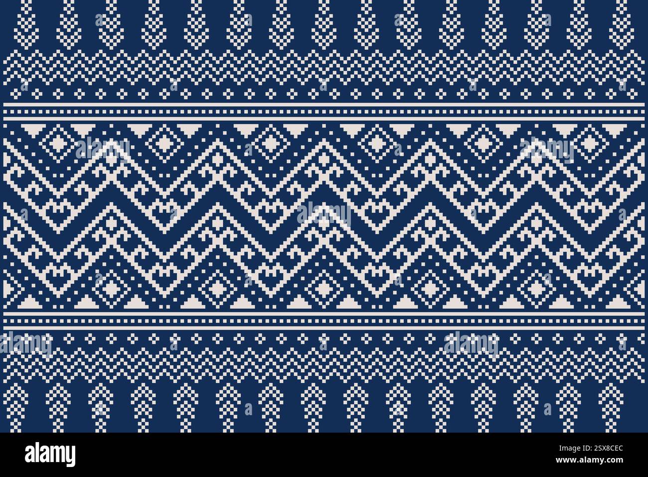 Knitting seamless patterns. Abstract geometric pattern design for ...