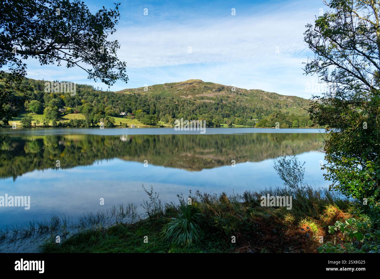 Beautiful morning at Grasmere in the Lake District national park, Cumbria, England. Stock Photo