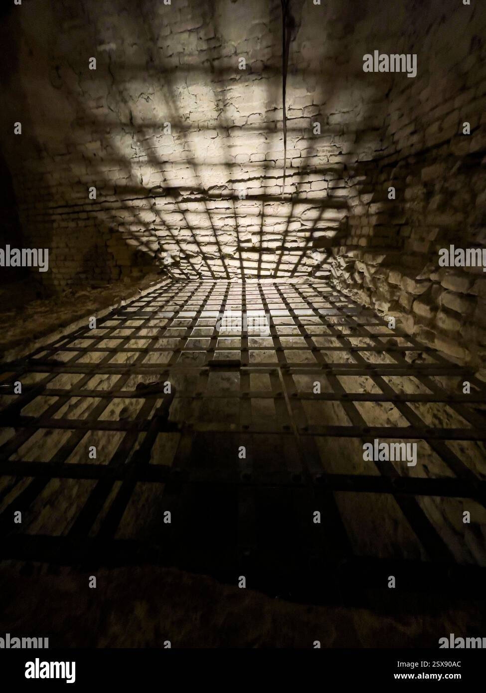 Dungeon at Gradara castle. 2024 iPhone roadtrip - Smartphone Captured Stock Image
