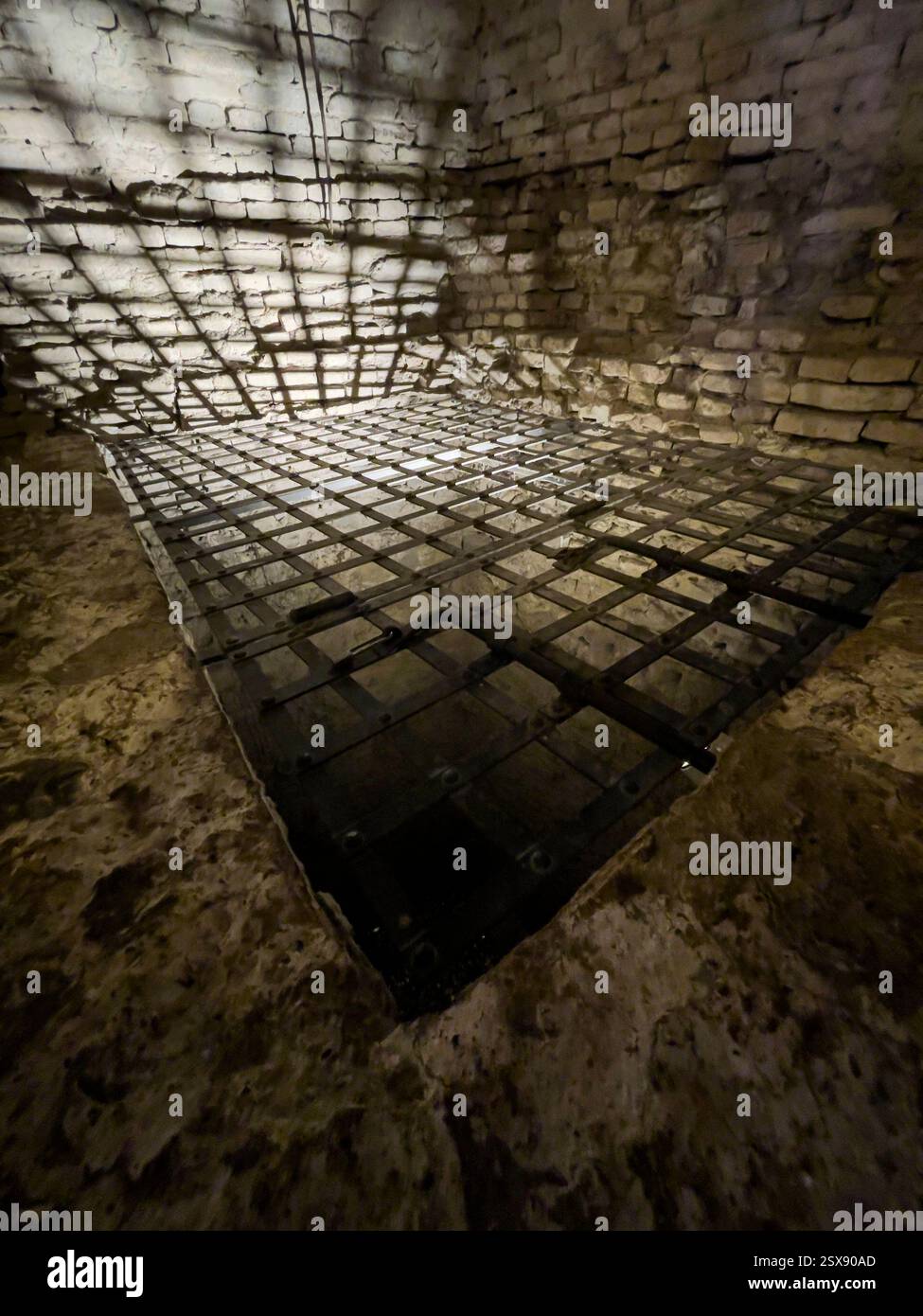 Dungeon at Gradara castle. 2024 iPhone roadtrip - Smartphone Captured Stock Image