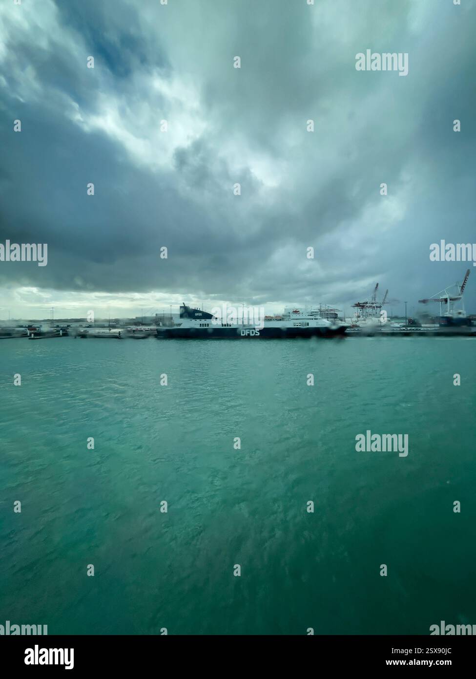 Dunkirk ferry port, 2024 iPhone roadtrip - Smartphone Captured Stock Image